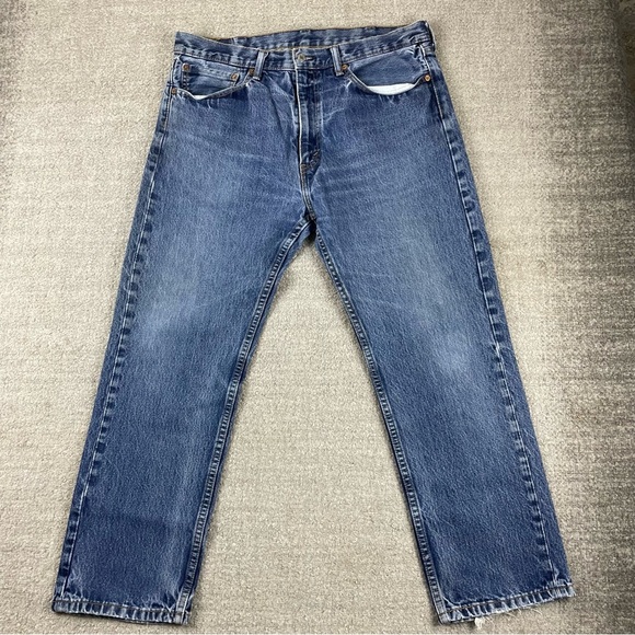 Vtg Levis 505 Straight Leg Jeans - Picture 5 of 13